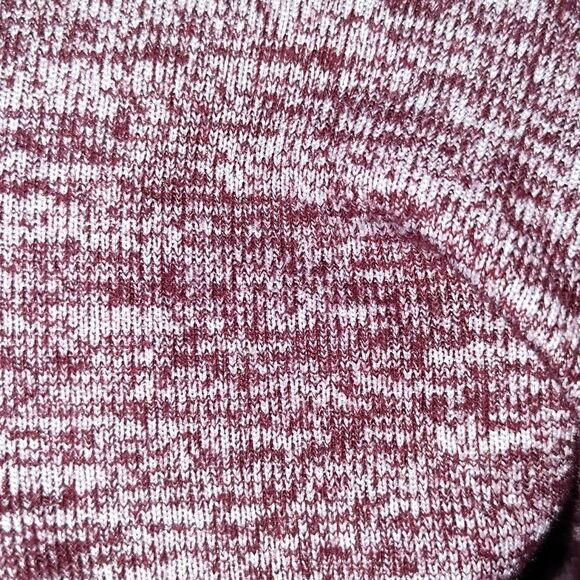 Gap Womens Sweater Top Size m Maroon Red Scoop Neck Long Sleeve Lightweight - Picture 7 of 8